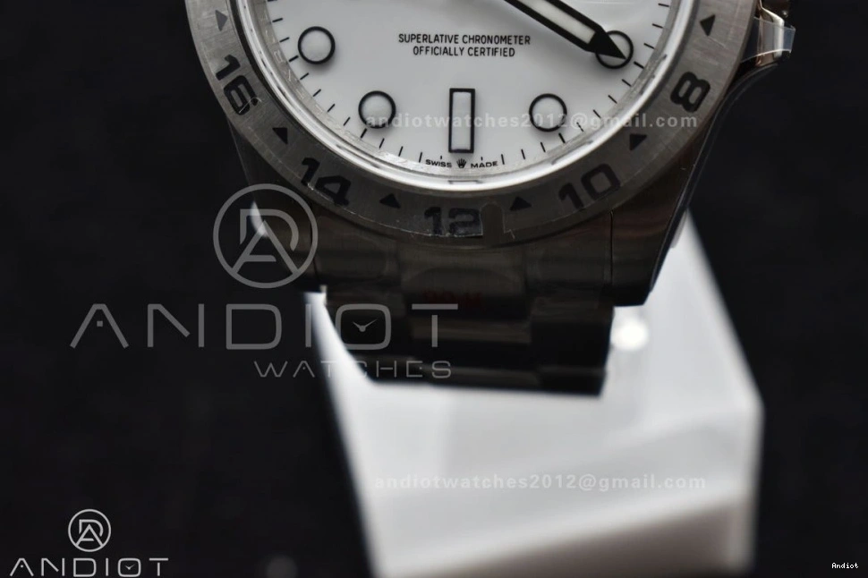 II Black GMF 226570 Edition Explorer Best Dial 42mm VR3285 Bracelet 1:1 CHS 904L White On SS 0206